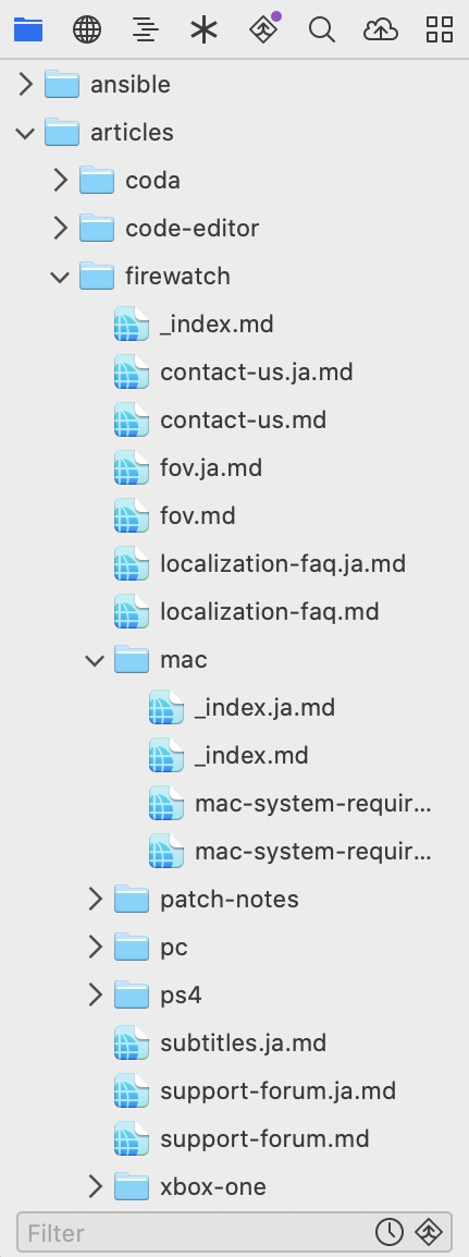Files Sidebar Files Sidebar