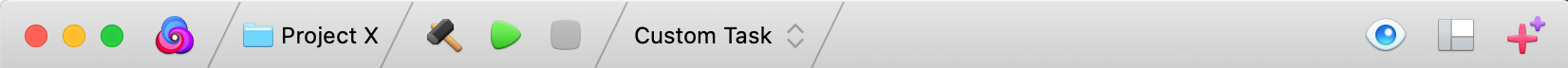 Nova's toolbar Nova's toolbar